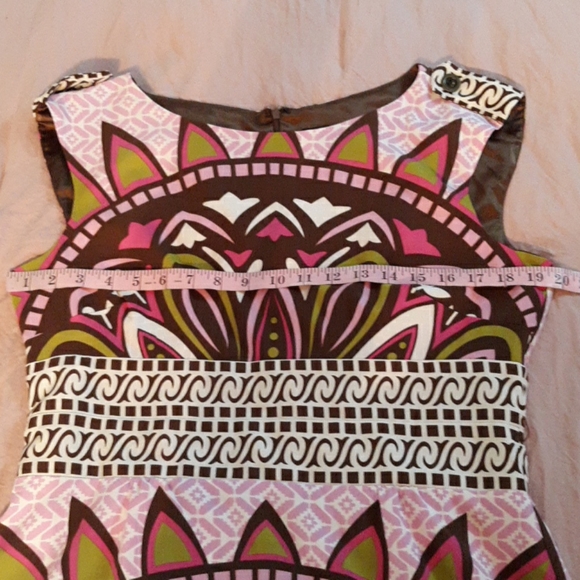 NICOLE MILLER Flower Print Dress Size 12 - Picture 6 of 8